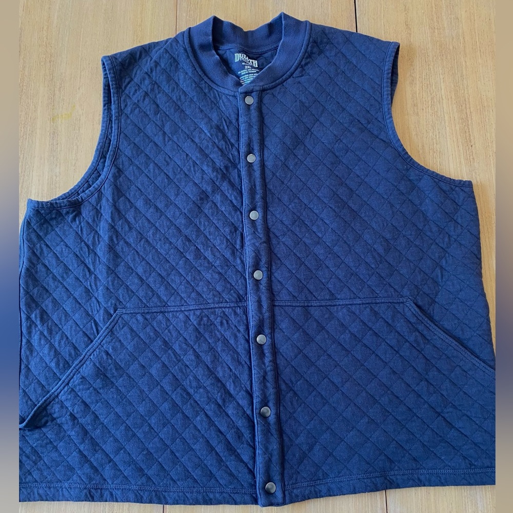Duluth Trading Co Men's Powderhorn Vest Quilted Diamond Jacquard Relaxed Fit 2XL